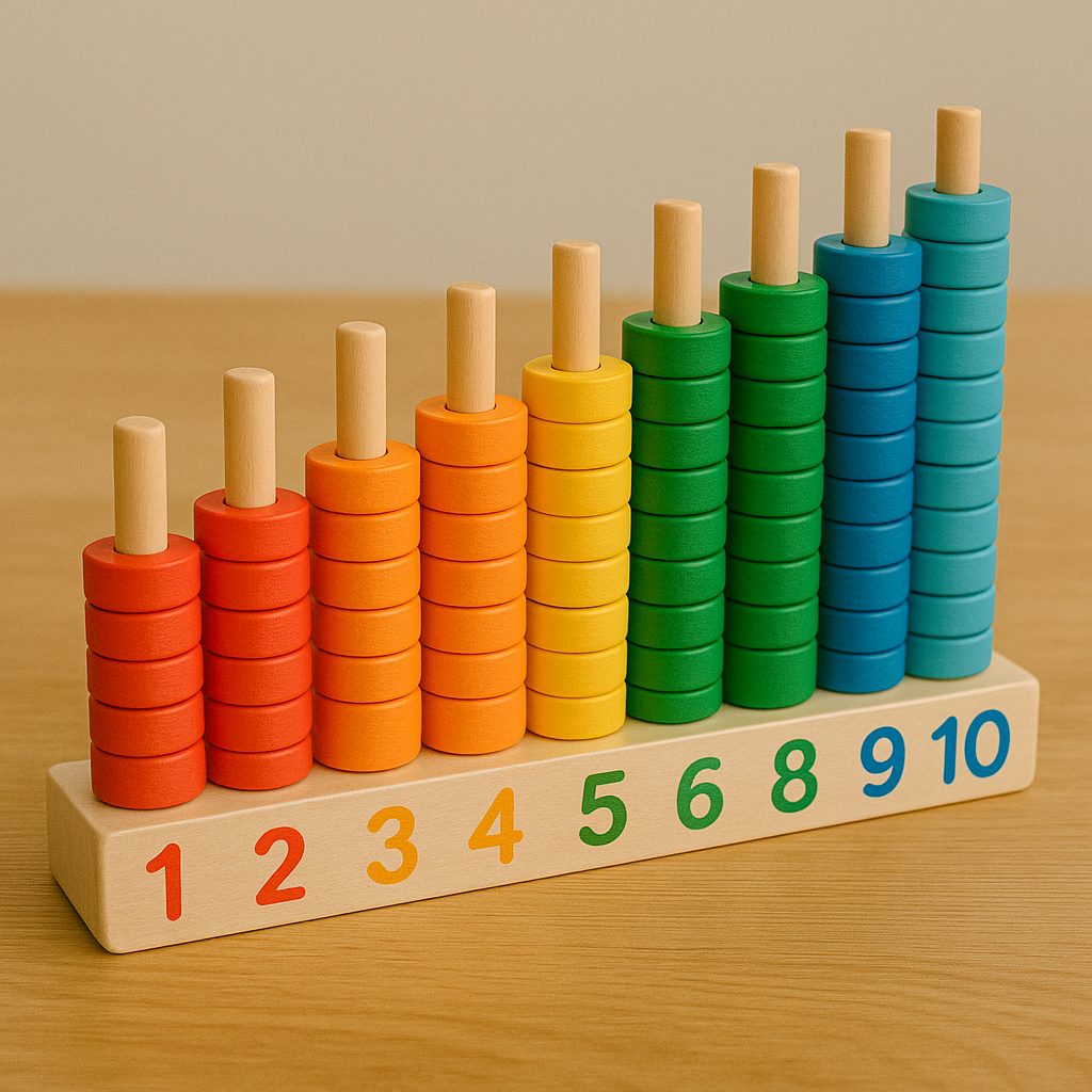 jouet montessori pour apprendre à compter
