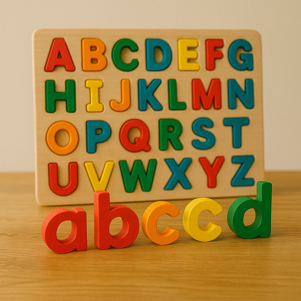 jouet montessori pour apprendre les lettres