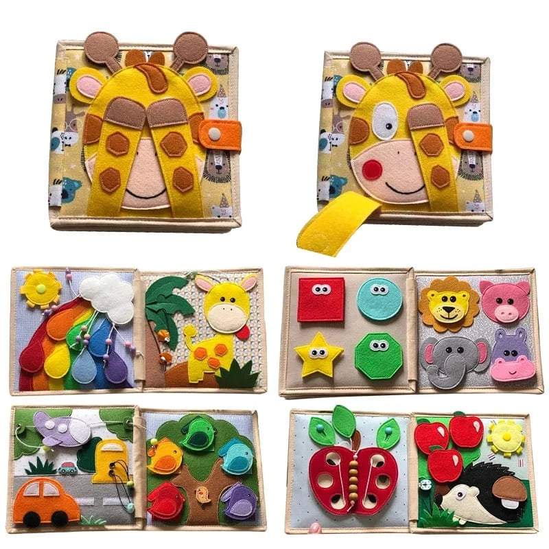 Busy Board Montessori Tissu