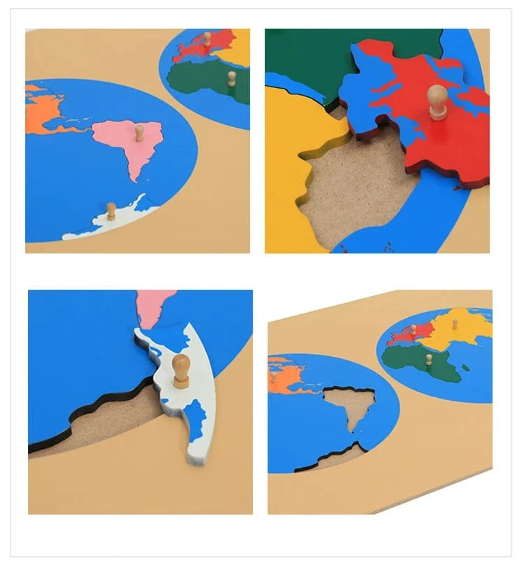 Carte du Monde Montessori