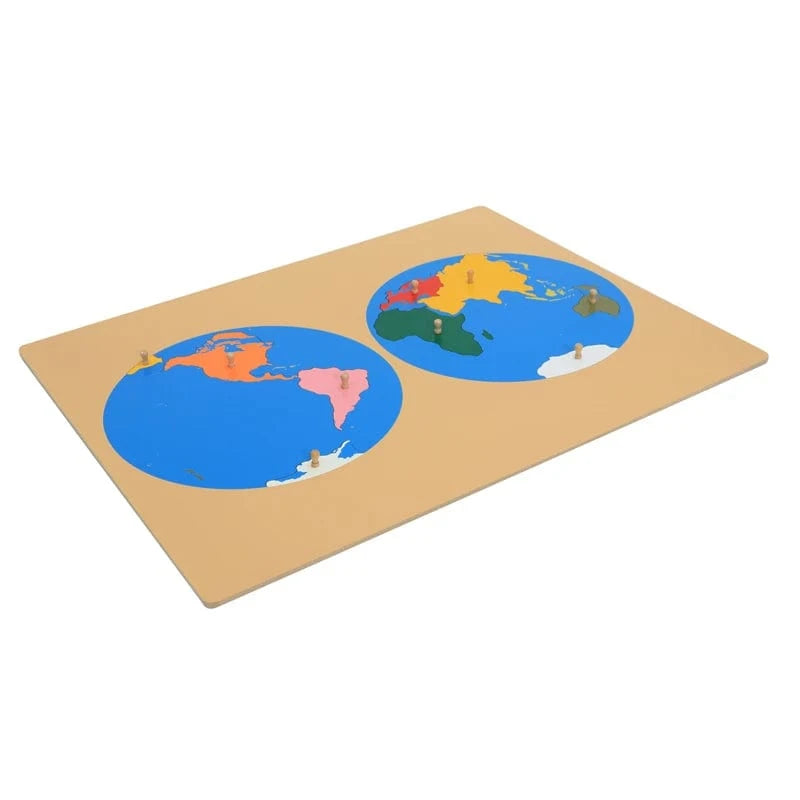 Carte du Monde Montessori