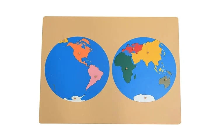 Carte du Monde Montessori