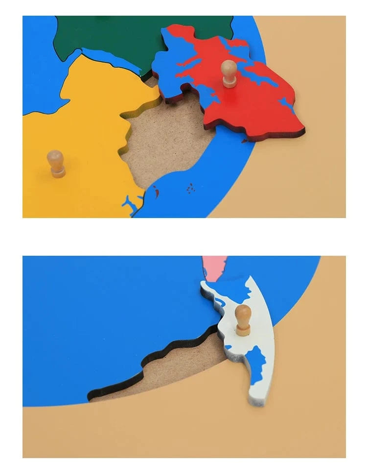 Carte du Monde Montessori