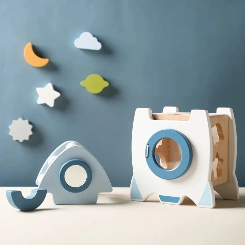 Cube d'Activité en Bois Montessori