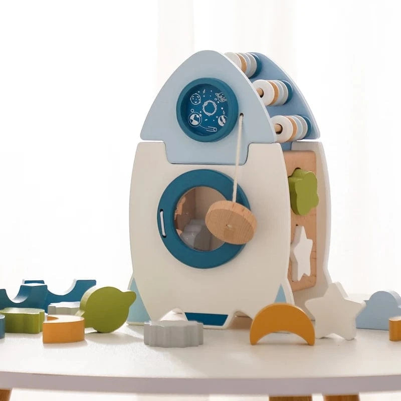 Cube d'Activité en Bois Montessori