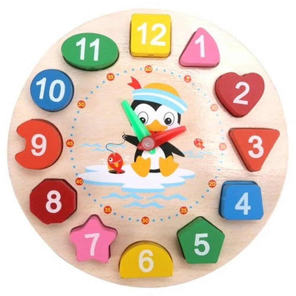 Horloge en Bois Montessori