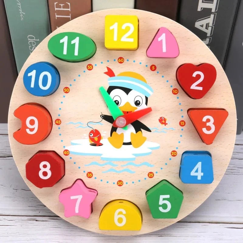 Horloge en Bois Montessori