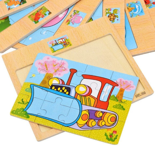 Puzzle Bois Bébé Montessori