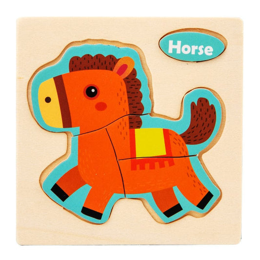 Puzzle Cheval Montessori