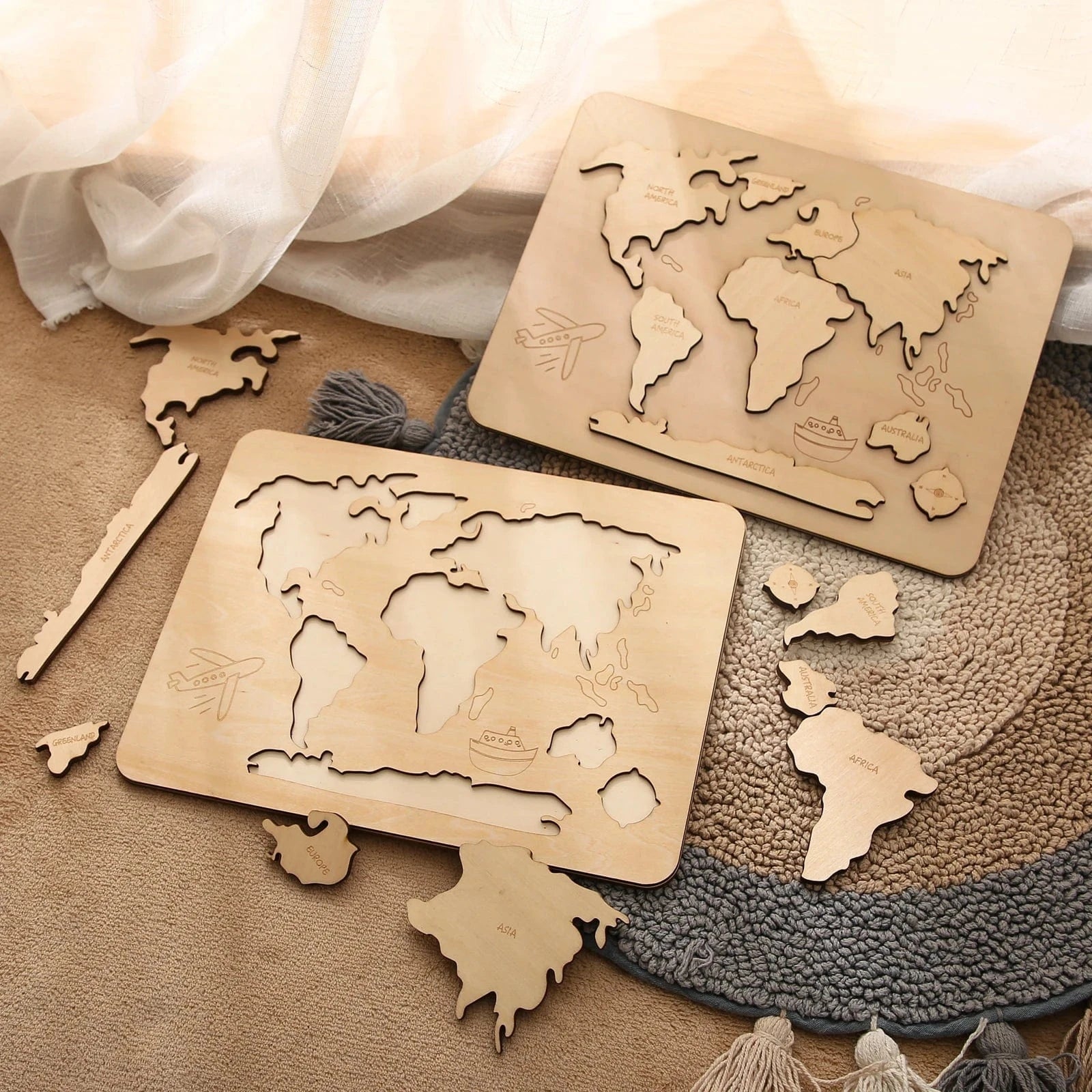 Puzzle Géographie Montessori