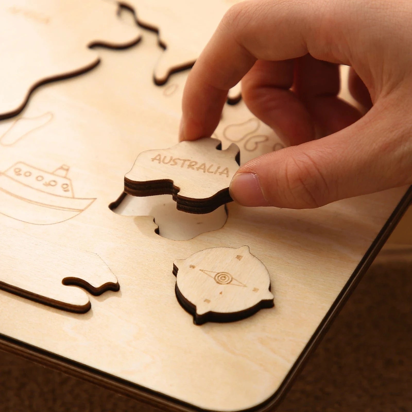 Puzzle Géographie Montessori