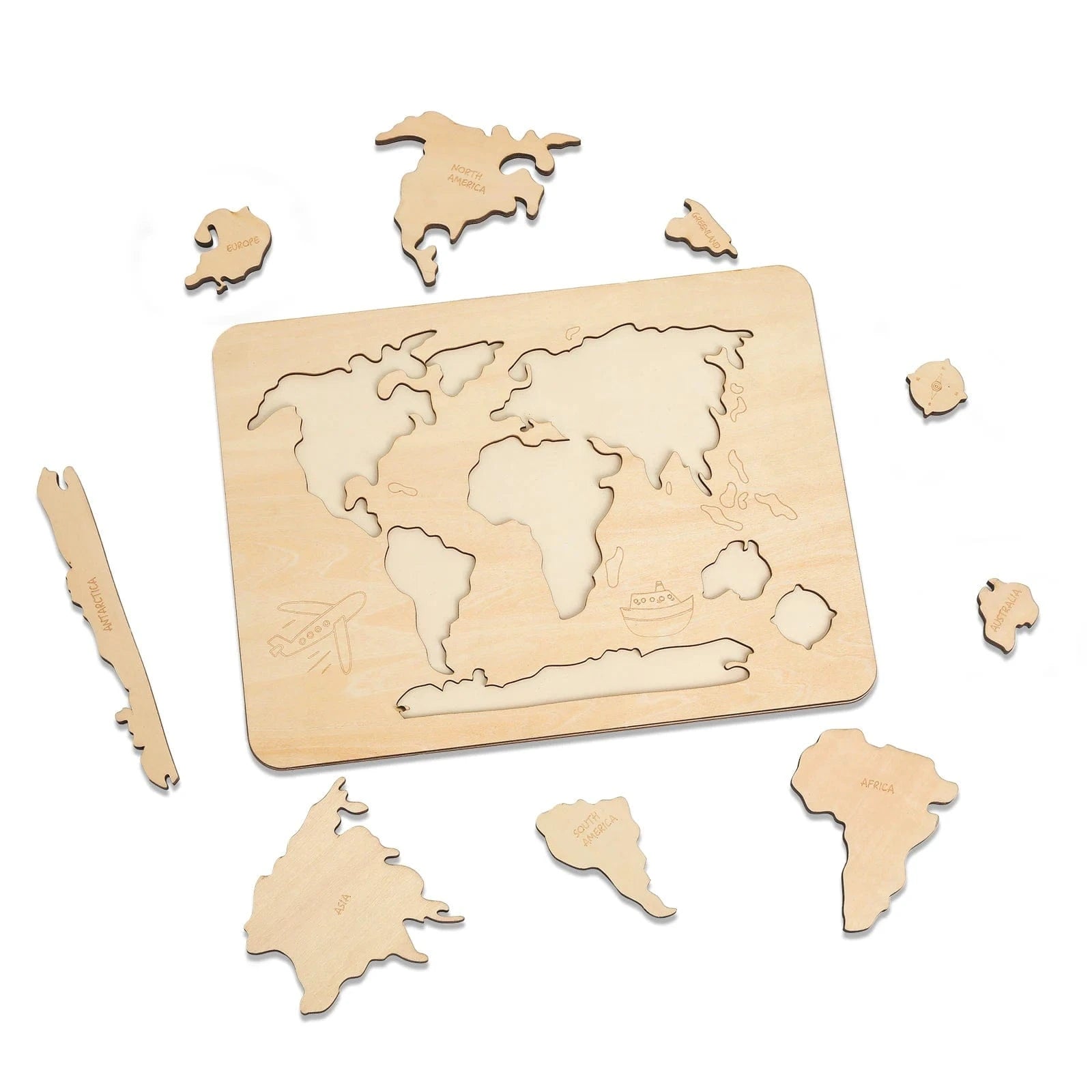 Puzzle Géographie Montessori