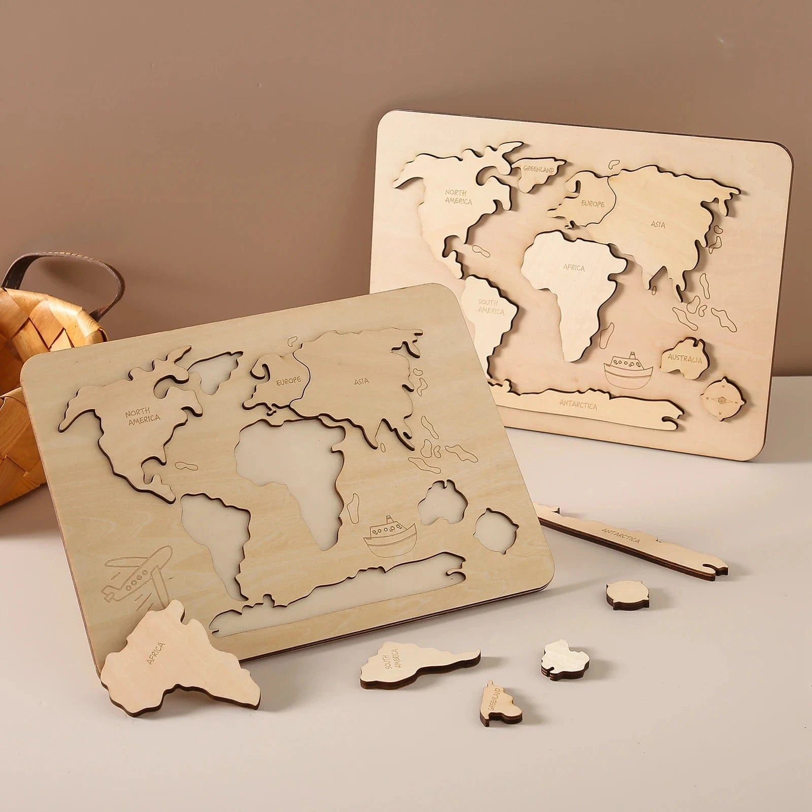 Puzzle Géographie Montessori