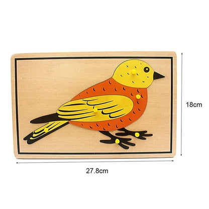 Puzzle Oiseau Montessori
